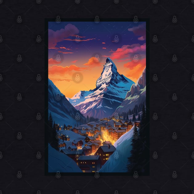 Zermatt,Matterhorn,Switzerland,Poster by BokeeLee